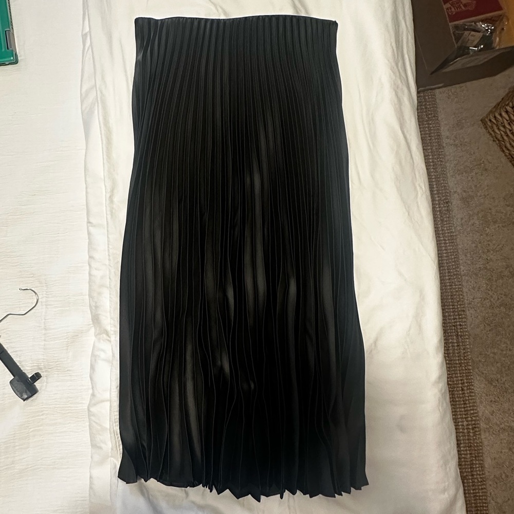 Mango Grey pleated skirt